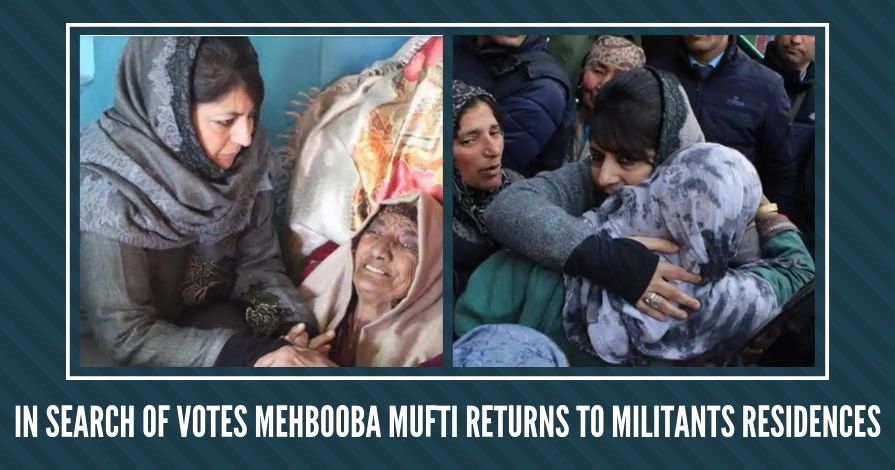 In search of votes Mehbooba Mufti returns to militants residences