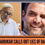 Manohar Parrikar calls out lies of Rahul Gandhi
