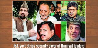 The state government was spending crores of rupees every year while ensuring the safety of these separatists leaders.