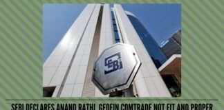 SEBI declares Anand Rathi, Geofin Comtrade not fit and proper
