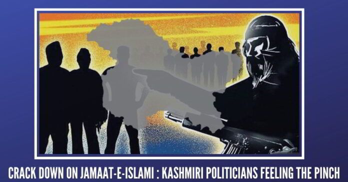 Mainstream political parties in Kashmir valley have started feeling the pinch of massive crack down on Jamaat-e-Islami cadre
