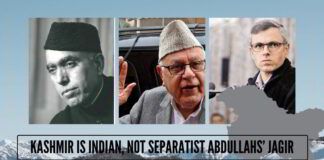 Kashmir is Indian, not separatist Abdullahs’ Jagir