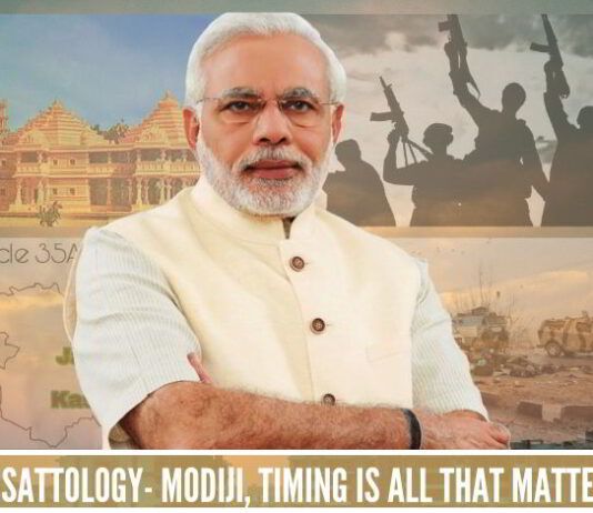 Sattology- Modiji, Timing is all that matters