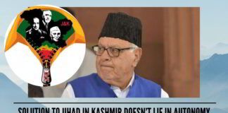 Mr Farooq Abdullah, Solution To Jihad In Kashmir Doesn’t Lie In Autonomy