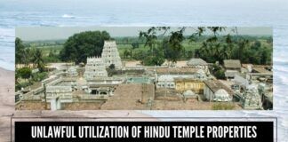 Unlawful utilization of Hindu temple properties