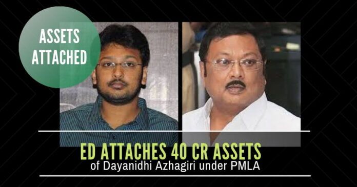 More trouble for DMK - now a member of the Alagiri branch of the DMK family has his properties attached by the ED