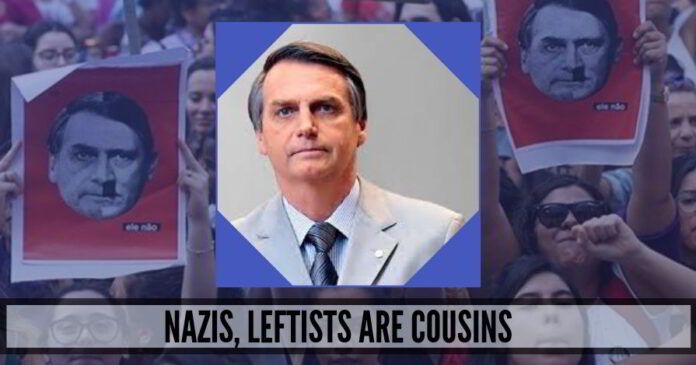 Nazis, Leftists are cousins
