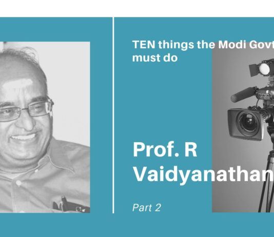 In P2 of the conversation on what Modi must do, Prof RV suggests simplifying the tax code, GST and a host of other measures, that will boost the economy.