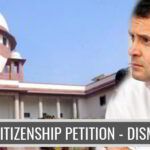 Petition dismissed questioning Congress Scion’s Dual Citizenship