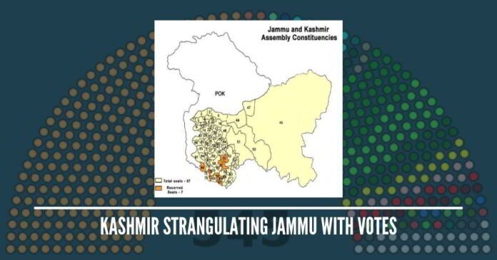 Tiny Kashmir has 3 LS & 46 assembly seats; Jammu has 2 LS & 37 assembly seats