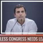 Rudderless Congress needs leadership