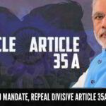 Respect the 2019 mandate, repeal divisive Article 35A and Article 370