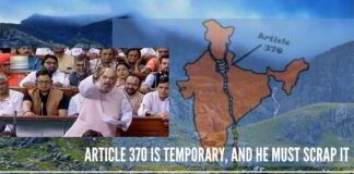 Article 370 is temporary, not permanent and he must scrap it