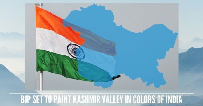 BJP set to paint Kashmir valley in Colors of India