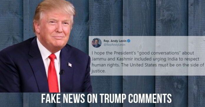 Fake News on Trump Comments