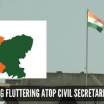 State Flag removed, National Flag fluttering atop civil secretariat, Srinagar