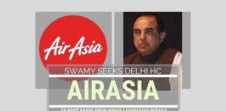 Swamy seeks Delhi High Court to direct the Enforcement Directorate to share details of Money Laundering by AirAsia