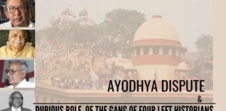 Ayodhya dispute and the dubious role of the Gang of Four Left historians
