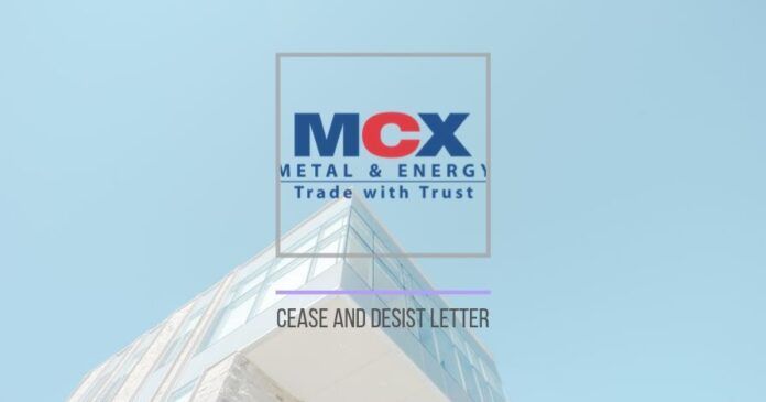 Cease and Desist letter from MCX