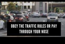 Obey the traffic rules or pay through your nose