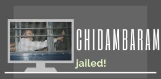 Chidambaram counting the bars in Tihar jail in connection with the INX Media scam