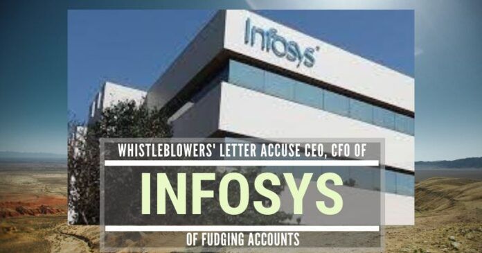 A Whistleblowers' letter to Indian and US authorities accuses the Infosys CEO and CFO of fudging the numbers to shore up stock price