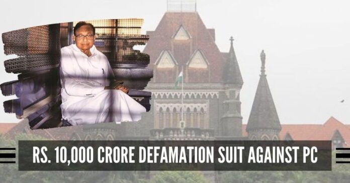 Rs 10,000 crore defamation suit against PC