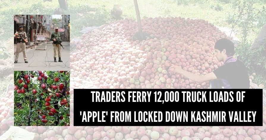 An average number of 400- 500 trucks, are moving out of Kashmir valley to markets outside the state to maintain the supply chain.