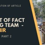 Here is a detailed report of fact-finding team on meetings with the Shia Community, Sikh Community, Kashmiri Hindus and Sarpanches from different villages.