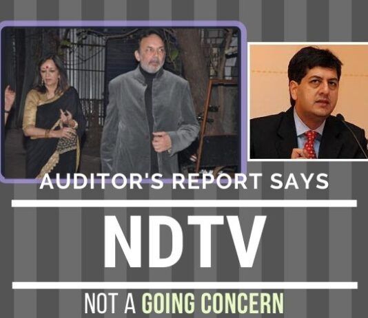 NDTV about to close operations because of unpaid taxes? Auditor's Report seems to suggest so