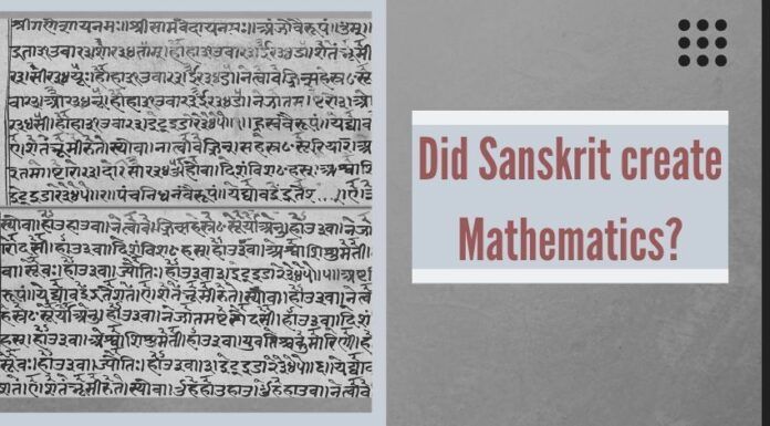 The west is now coming round to the view that those who created Sanskrit also created mathematics.