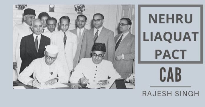 The Nehru-Liaquat pact of 1950. This agreement between Prime Ministers Jawaharlal Nehru and Liaquat Ali Khan of India and Pakistan respectively promised to ensure the protection of minorities in their respective countries.