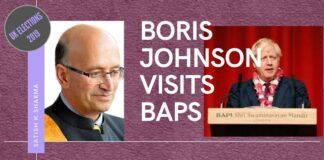 Boris Johnson, his companion Carrie Simmons along with Home Secretary Priti Patel visited BAPS. Will it prove lucky for him, like it did for Tony Blair and David Cameron? Watch this must-see video!