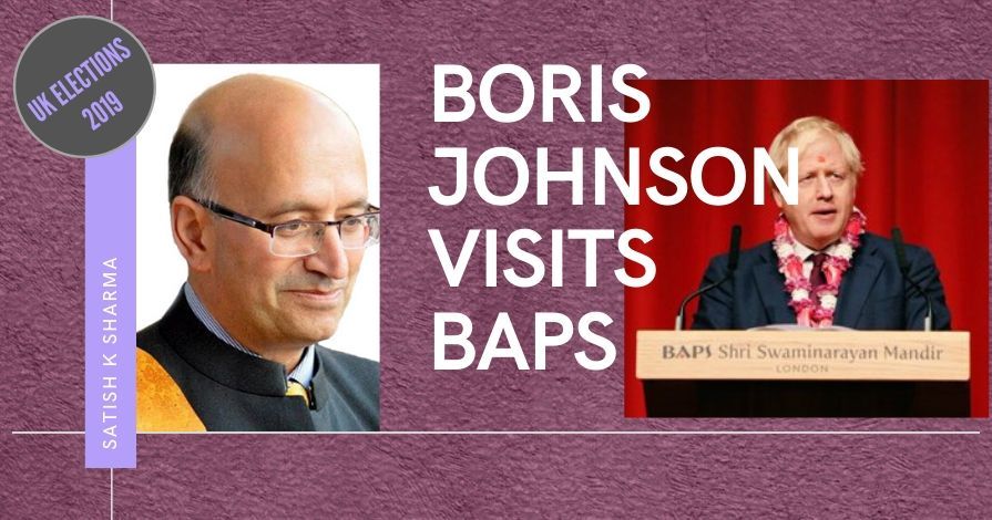 Boris Johnson, his companion Carrie Simmons along with Home Secretary Priti Patel visited BAPS. Will it prove lucky for him, like it did for Tony Blair and David Cameron? Watch this must-see video!