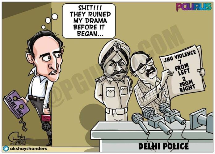 Delhi Police. Rahul Kanwal,JNU Tapes