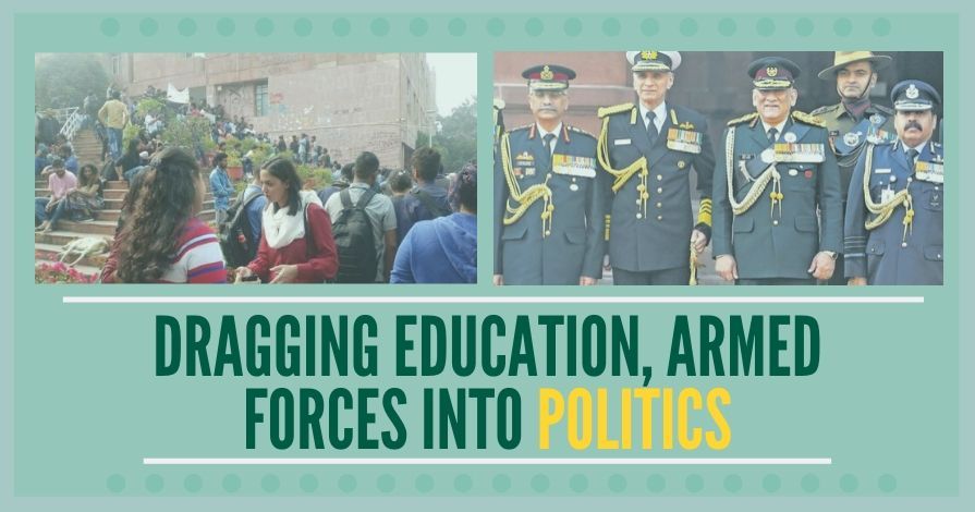 Two areas that must be most insulated from political interference are Education and Defence Forces, because these leaders count only their political points.