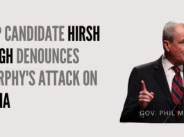 Hirsh Singh, a 34-year-old Indian American, has made waves with his conservative Republican platform. An Atlantic City native, Singh is one of Governor Murphy’s most prominent and vocal critics.
