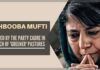 Peoples Democratic Party chief, Mehbooba Mufti, is facing difficult times 'all alone'.