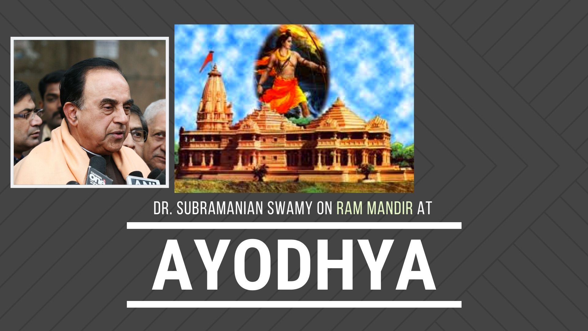 A rousing speech in Hindi by Dr. Subramanian Swamy on Rashtrapurush Ramachandra-ji. One of the most eloquent speeches on the Maryada Purushottam Sri Ramachandra. A must watch for one and all as Dr. Swamy draws comparisons between Ram and Krishna and why Rama is called Maryada Purushottam.
