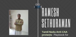 A few days back, within an hour of a clash with the Police in Chennai, Anti-CAA protests complete with banners and posters erupted throughout Tamil Nadu. Ramesh Sethu traces the beginnings of these faux protests and who is behind them.