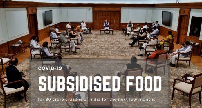 India announces an ambitious food security scheme to cover 80 crores (800 million) of its population for the next few months