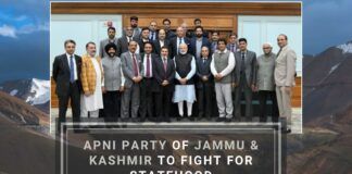 JKAP's delegation leaders would collectively raise the demands of restoration of Statehood, protection of land rights and jobs and the redressal of the problems related to tourism, horticulture, agriculture, and other sectors.