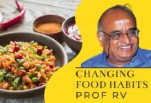 Fear of the Corona Virus is forcing families/couples to cook at home and this conversation with Prof RV will give you an idea of how far we have changed our eating habits. A must watch!