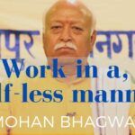 RSS chief urges cadre to work in a self-less manner and to be careful while doing relief work in a video address
