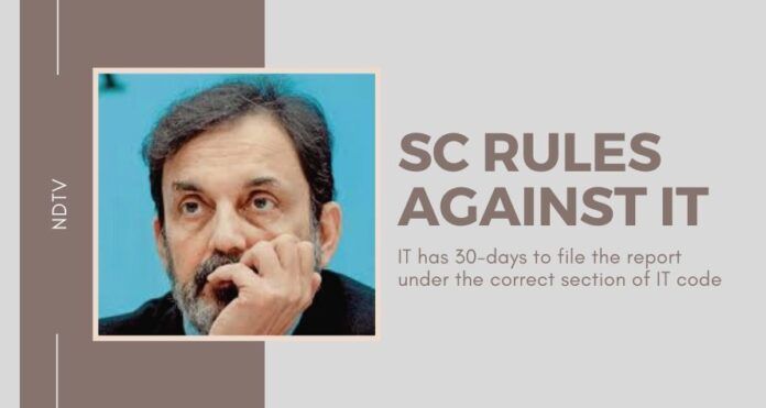 Are NDTV claims of victory premature? The Govt has 30-days to issue a fresh notice under the right IT section of the law to realize the tax revenues