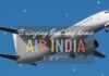 A detailed flight schedule of Air India flights arriving from various countries is published