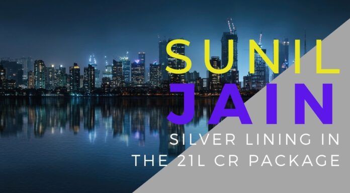 No straight deposit into an individual's account in this phase. Sunil Jain thinks that there will be more stimulus packages in the future. The silver lining that will allow India to make a giant leap forwards is discussed.