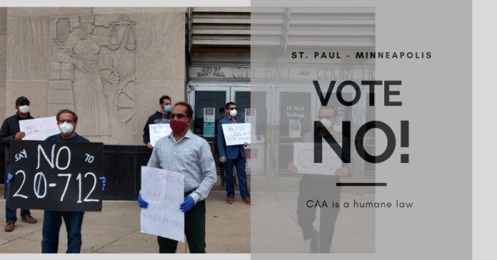 The twin cities of St.Paul and Minnesota are hastily trying to pass a near-identical resolution as Seattle against India's CAA and (yet to be drafted) NRC
