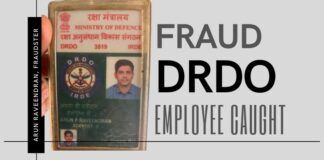 A ninth-grade-fail fraudster masquerading as a DRDO employee caught by Kerala Police on charges of cheating, fraud, and embezzlement