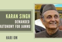 Karan Singh took up the issue from time to time during the next 13 years or so. all his efforts failed. In fact, his sincere efforts only annoyed what could be legitimately termed as the biased, arrogant, and unaccommodating Kashmir’s ruling elite